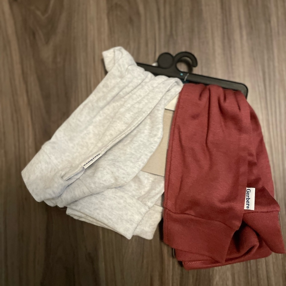 Gerber Kids Casual Bottoms in Copper and Gray size 6/9 months-NWT - Picture 3 of 3
